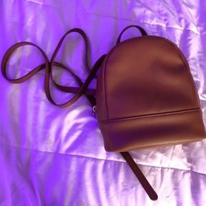 brown mini backpack